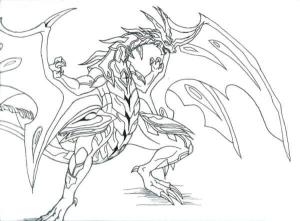 Bakugan boyama sayfası,  coloring page, Neo Dragonoid resmi, 