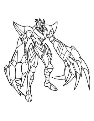 Bakugan boyama sayfası,  coloring page, Mükemmel Dragonoid, 