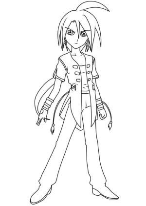 Bakugan boyama sayfası,  coloring page, Shun Kazami, 