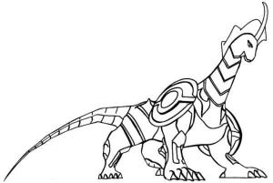 Bakugan boyama sayfası,  coloring page, Temel Dragonoid Colossus, 