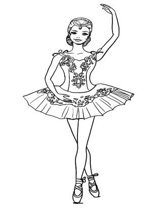 Balerin boyama sayfası,  coloring page, , 