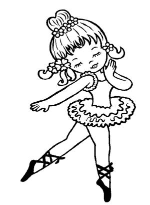 Balerin boyama sayfası,  coloring page, , 