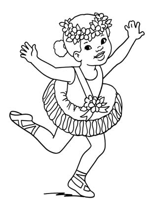 Balerin boyama sayfası,  coloring page, , 