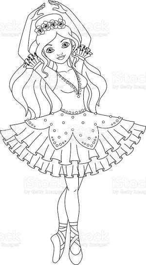 Balerin boyama sayfası,  coloring page, , 