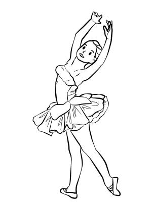 Balerin boyama sayfası,  coloring page, , 