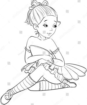 Balerin boyama sayfası,  coloring page, , 