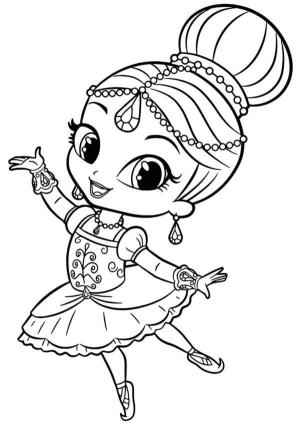 Balerin boyama sayfası,  coloring page, , 