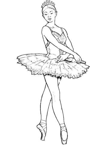 Balerin boyama sayfası,  coloring page, , 