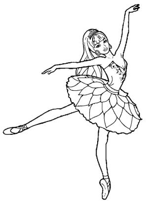 Balerin boyama sayfası,  coloring page, , 