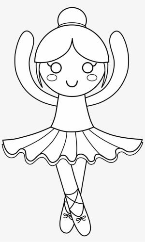 Balerin boyama sayfası,  coloring page, Kolay Balerin, 