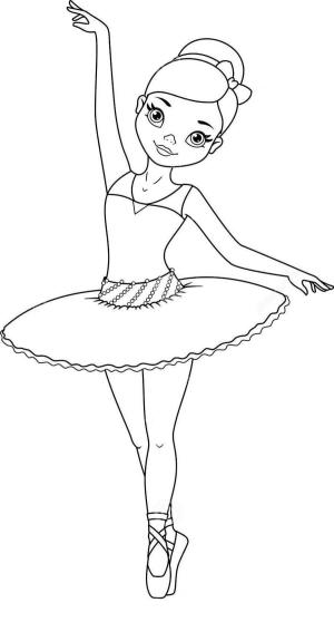 Balerin boyama sayfası,  coloring page, , 