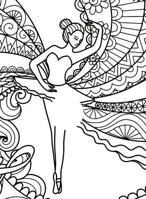 Balerin boyama sayfası,  coloring page, , 