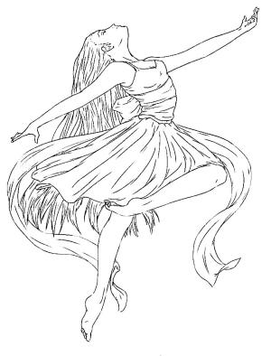 Balerin boyama sayfası,  coloring page, , 