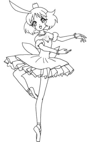 Balerin boyama sayfası,  coloring page, , 