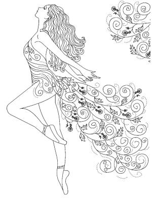 Balerin boyama sayfası,  coloring page, , 
