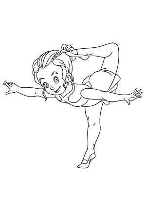 Balerin boyama sayfası,  coloring page, , 