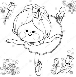 Balerin boyama sayfası,  coloring page, , 