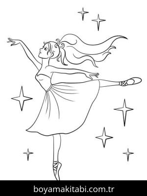 Balerin boyama sayfası 50643,  coloring page, 