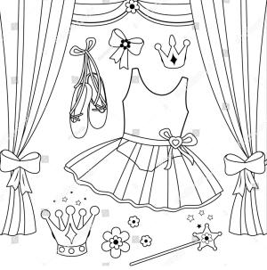 Balerin boyama sayfası,  coloring page, , 