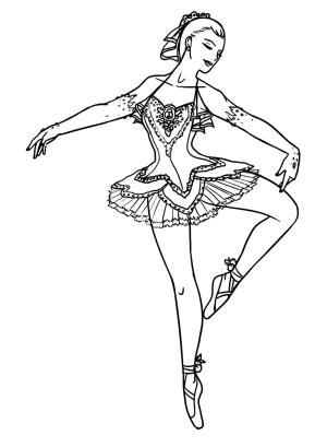 Balerin boyama sayfası,  coloring page, , 