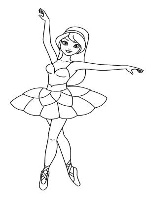 Balerin boyama sayfası,  coloring page, , 