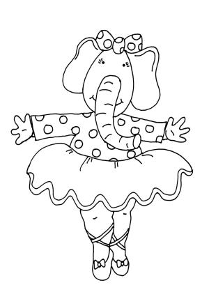 Balerin boyama sayfası,  coloring page, , 