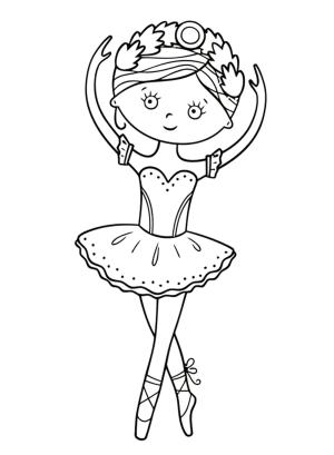 Balerin boyama sayfası,  coloring page, , 