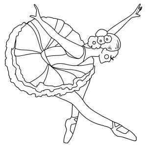 Balerin boyama sayfası,  coloring page, , 