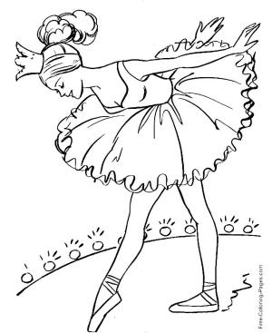 Balerin boyama sayfası,  coloring page, , 