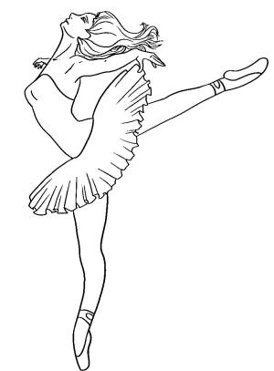 Balerin boyama sayfası,  coloring page, , 