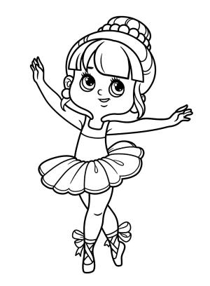 Balerin boyama sayfası,  coloring page, , 