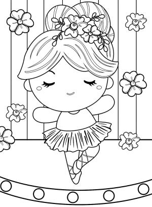 Balerin boyama sayfası,  coloring page, , 