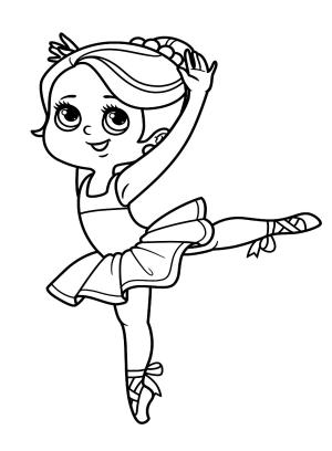 Balerin boyama sayfası,  coloring page, , 