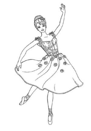 Balerin boyama sayfası,  coloring page, , 