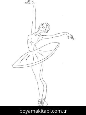 Balerin boyama sayfası 50641,  coloring page, 