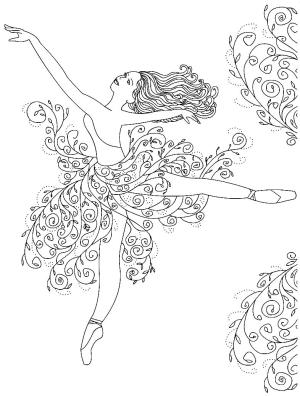Balerin boyama sayfası,  coloring page, , 