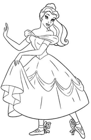 Balerin boyama sayfası,  coloring page, Havalı Balerin, 