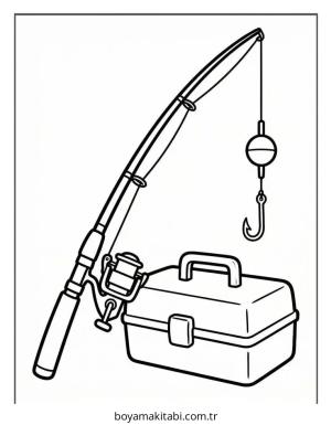 Balık boyama sayfası – el becerilerini geliştirir, boyama çalışması