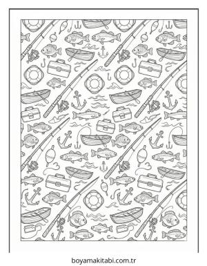 Balık boyama sayfası – ücretsiz yazdır, boyama etkinliği