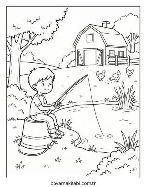 Balık boyama sayfası – ücretsiz yazdır, boyama etkinliği