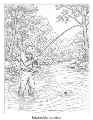 Balık boyama sayfası – eğitici aktivite, yaratıcılık