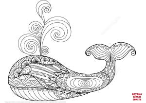 Balina boyama sayfası, Whales coloring page, , whales whale zentangle 