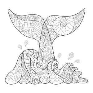 Balina boyama sayfası, Whales coloring page, Fantezi Balina, 