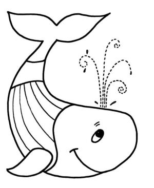 Balina boyama sayfası, Whales coloring page, Yazdırılabilir Balina, 