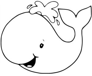 Balina boyama sayfası, Whales coloring page, Komik Karikatür Balina, 