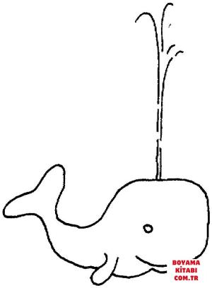 Balina boyama sayfası, Whales coloring page, , whales whale is spouting 