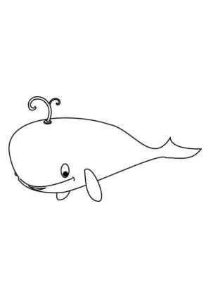 Balina boyama sayfası, Whales coloring page, Tatlı Balina, 