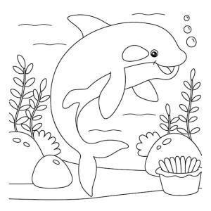 Balina boyama sayfası, Whales coloring page, Harika Balina, 