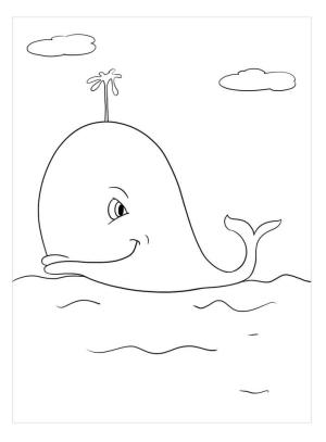 Balina boyama sayfası, Whales coloring page, Büyük Balina, 