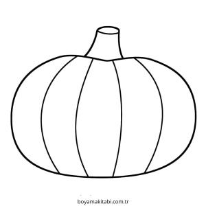 Balkabağı boyama sayfası – keyifli zaman, renkli çizimler